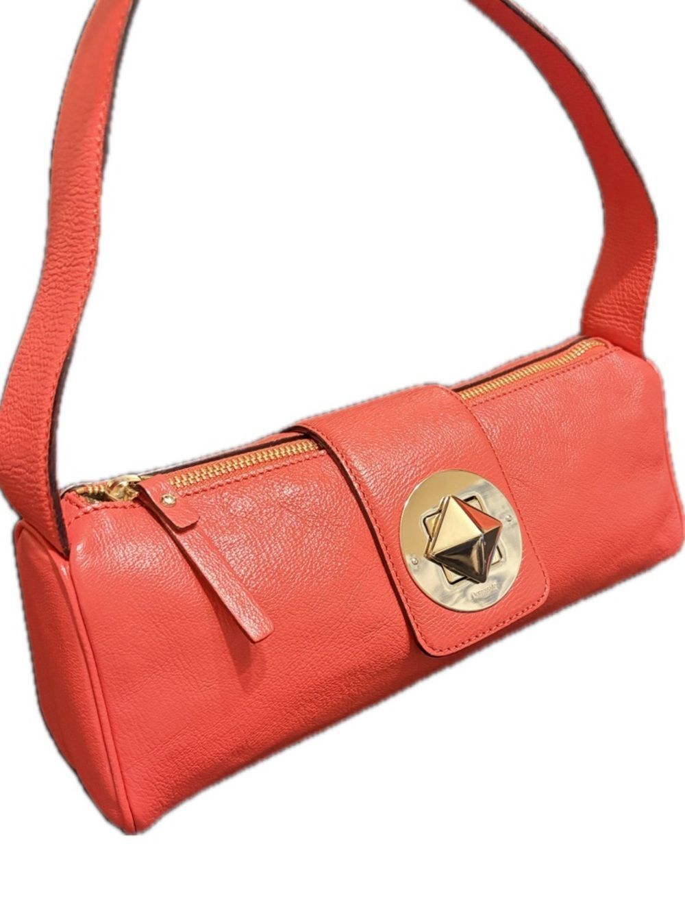 Kate Spade Leather Shoulder Bag with Gold Accent 12 by 5 Great Condition